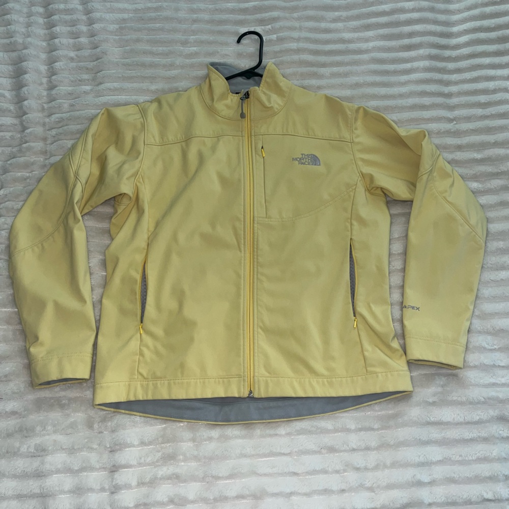 THE NORTH FACE TNF Apex Bionic Softshell Jacket Butter Yellow Women’s Large
